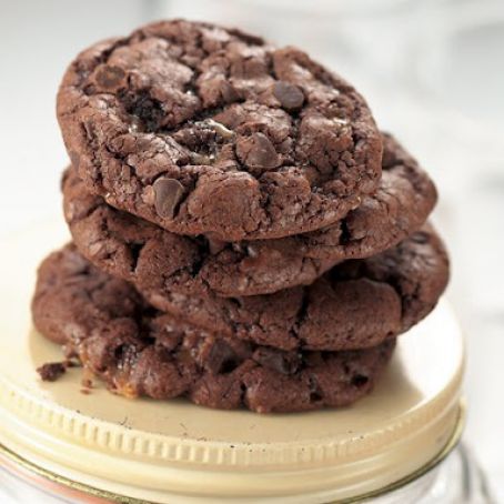 Mocha-Toffee Chocolate Cookies