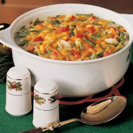Festive Green Bean Casserole