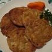 Eggplant Fritters with Pesto Sauce