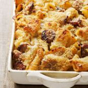 Cheddar-apple sausage mac
