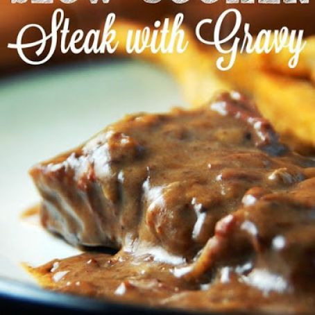 Slow Cooker Steak with Gravy