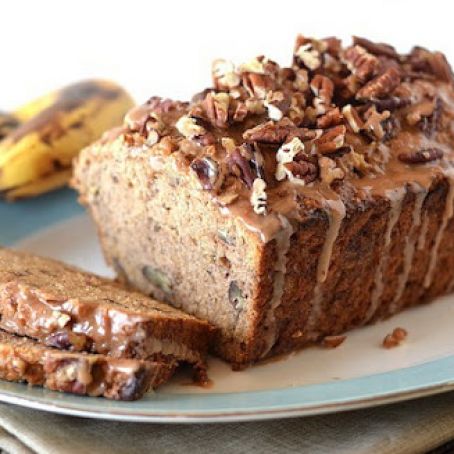 Banana Bread With Cinnamon Glaze