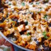 Spicy Chicken Enchilada Pasta