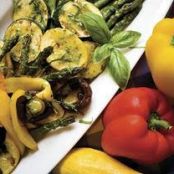 Grilled Vegetables with Basil Vinaigrette
