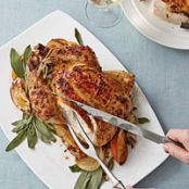 Roast Chicken with Orange, Onion and Sage