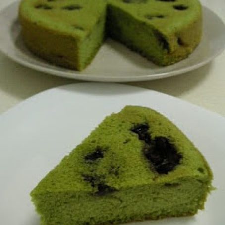 CAKE - Matcha Azuki Bean Sponge Cake