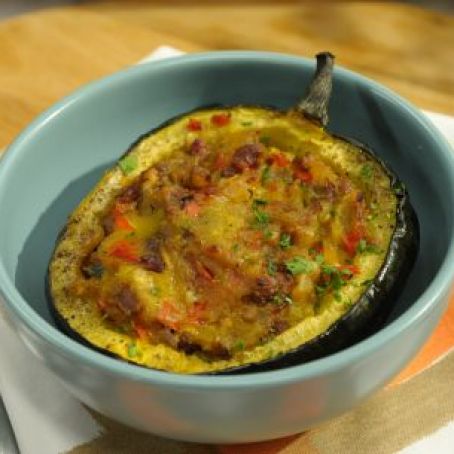 Sunny's Italian Sausage-Stuffed Acorn Squash