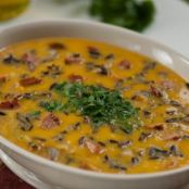 Smoked Sausage, Butternut Squash and Wild Rice Soup