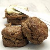 Whole Wheat-Walnut Biscuits with Grape Seed Flour