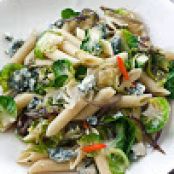 Pene Rigate with Brussel Sprouts and Gorganzola