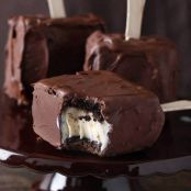 Chocolate Covered Brownie Ice Cream Sandwiches