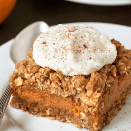 Gluten-Free Pumpkin Pie Streusel Bars