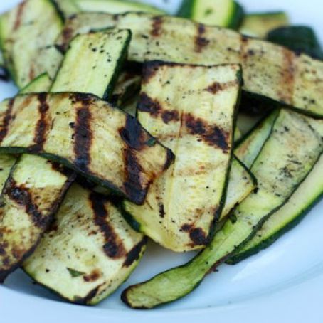Lemon Parsley Grilled Zucchini