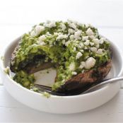 Portobello Mushrooms with Kale Pesto Guacamole