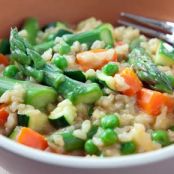 Brown Rice Spring Vegetable Risotto