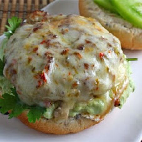Salsa Verde Turkey Burgers