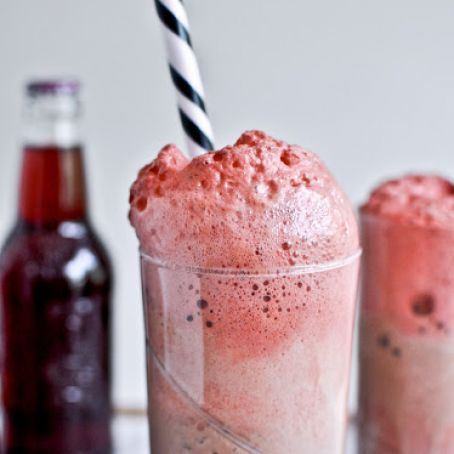 Dark Chocolate Bourbon Cherry Soda Floats