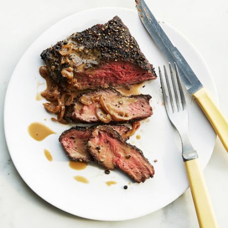 Flat-Iron Steak au Poivre