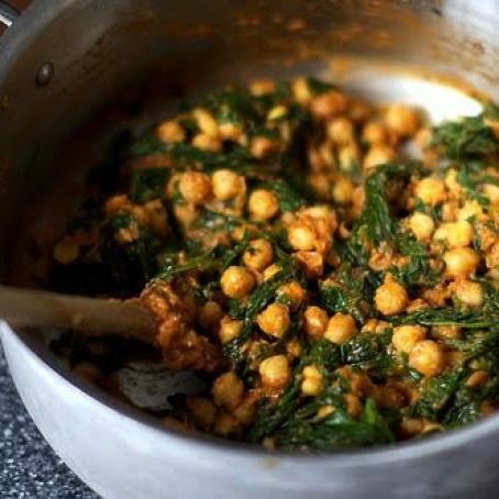 Espinacas con Garbanzos