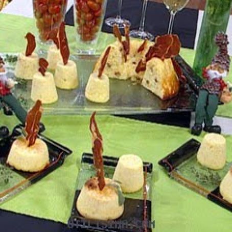 FLAN DE QUESO Y JAMON SERRANO