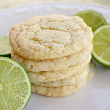 Chewy Coconut Lime Sugar Cookies