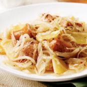 Chicken Sausage with Potatoes & Sauerkraut