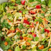 Thai Chicken Salad with Orange Peanut Dressing