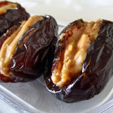 Almond Butter Stuffed Dates