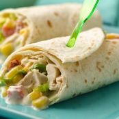 Chicken Fajita Salad Wraps