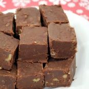 Chocolate Peppermint Bourbon Walnut Fudge