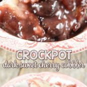 Crock Pot Dark Cherry Cobbler