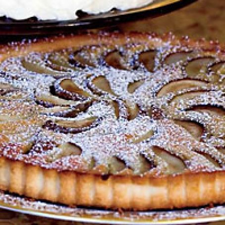 Poached Pear and Brown Butter Tart