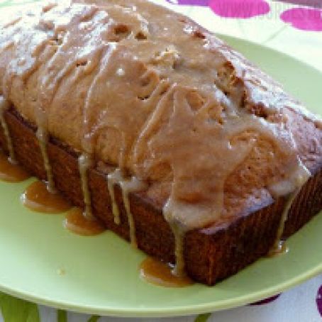 Caramelized Banana Bread with Browned Butter Glaze
