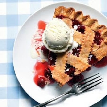 SOUR CHERRY PIE w/LATTICE CRUST