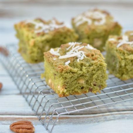 bars - gluten free matcha coconut bars