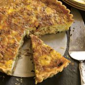 Cauliflower, Chèvre and Onion Quiche