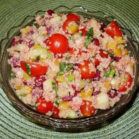 Pretty in Pink Quinoa Salad