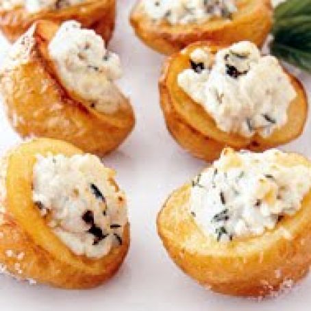 Potatoes Salt-Baked  w/Goat Cheese