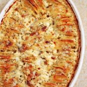 Hasselback Potato Gratin