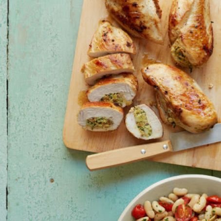 Artichoke and Almond-Stuffed Chicken Breasts