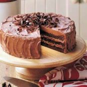 Chocolate Brownie Triple Layer Cake