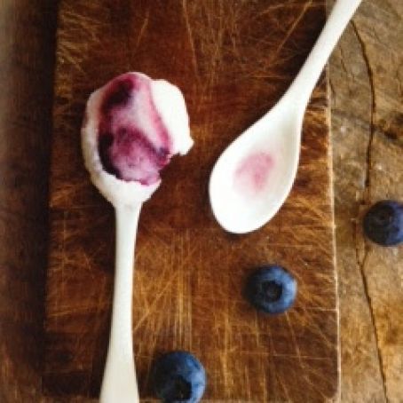 Blueberry Goat's Milk Frozen Yogurt