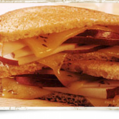 Pear, Cumin Seed and Aged Cheddar Cheese Sandwich