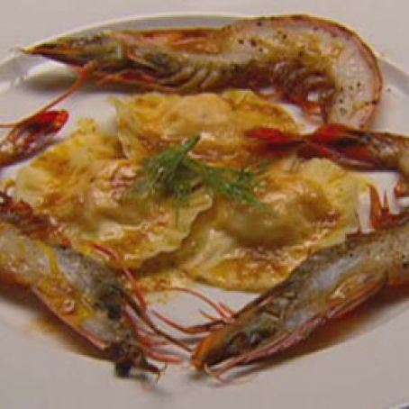 Prawn Ravioli with Prawns and Lemon Butter Sauce