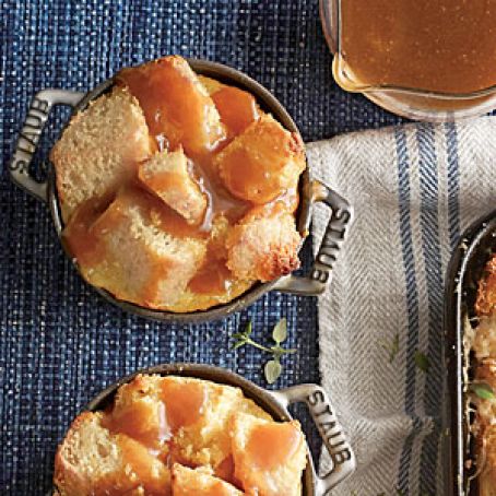 Cornbread Pudding with Whiskey Caramel