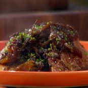 Beef: Braised Beef Brisket with Onions, Mushrooms, and Balsamic