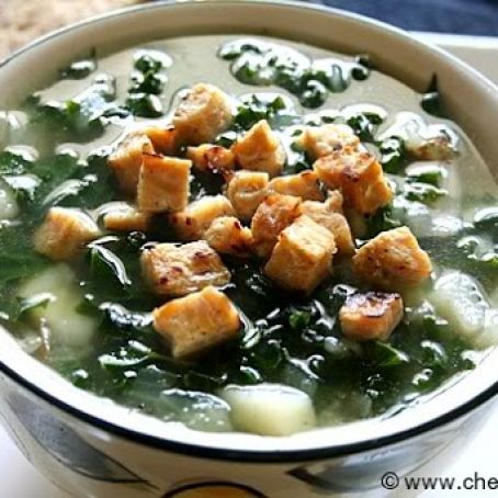 BEAN*****Portuguese Chorizo, Bean, Potato and Kale Soup (Caldo Verde)