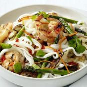 Grilled Shrimp and Noodle Salad