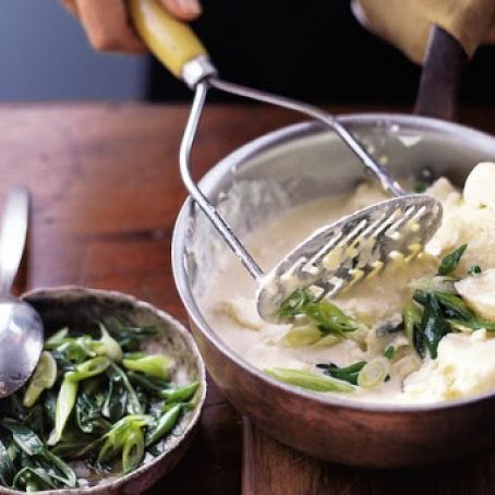 Wasabi and Green Onion Mashed Potatoes