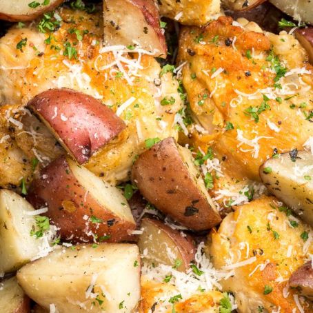 Slow-Cooker Garlic-Parmesan Chicken